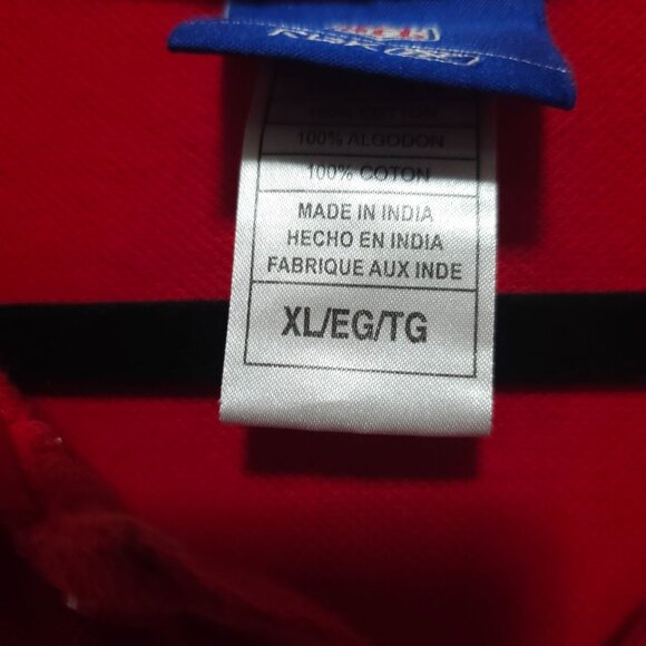 Vintage Reebok Kansas City Chiefs Red Polo Shirt XL 100% Cotton NFL Team Apparel - Picture 5 of 6